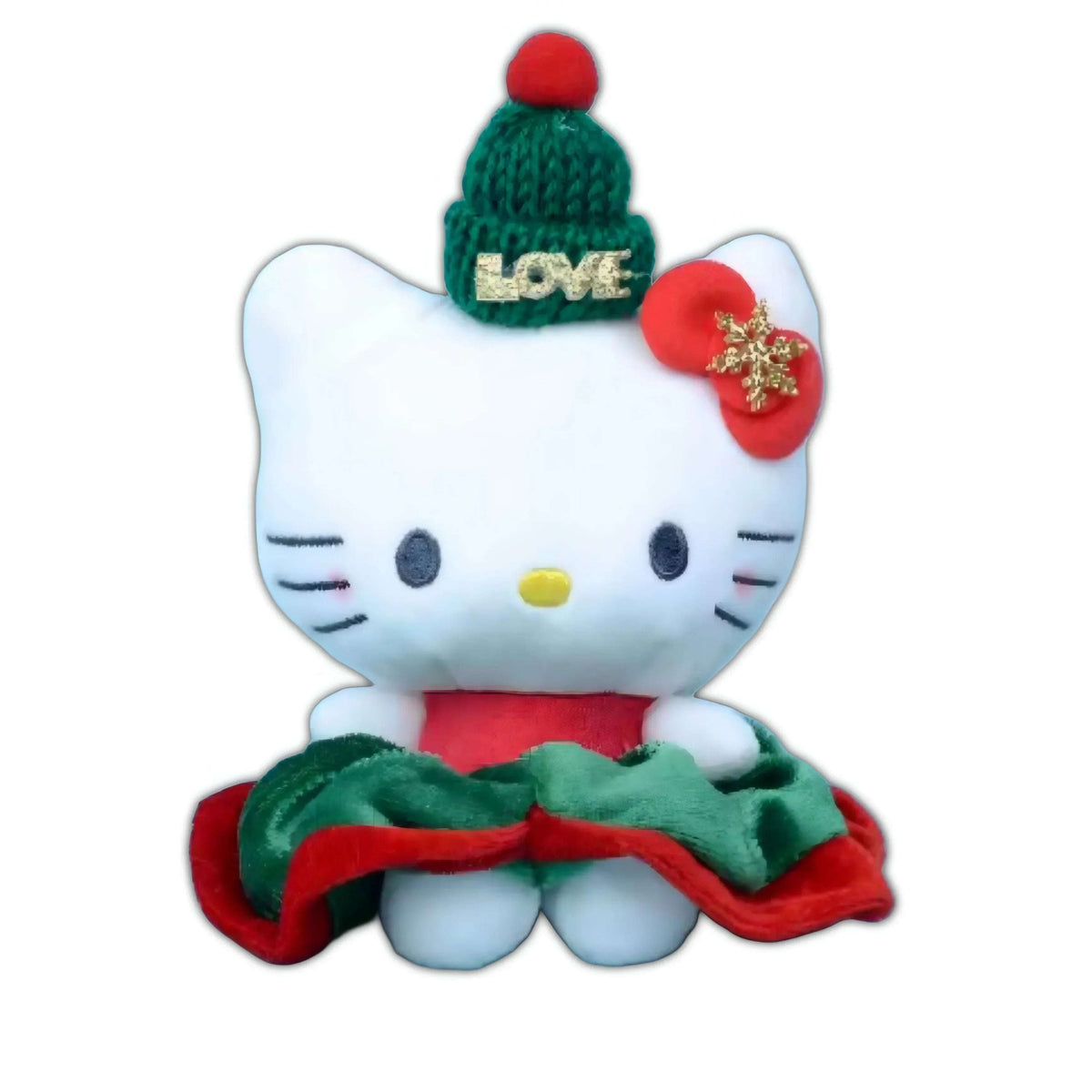 Hello Kitty Christmas Festive Plushie Keychain (10cm/4")
