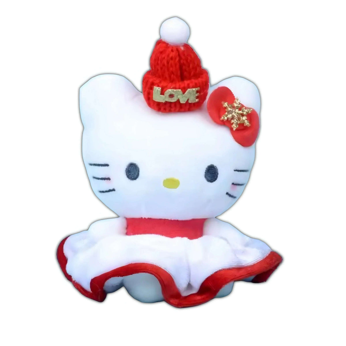 Hello Kitty Christmas Festive Plushie Keychain (10cm/4")