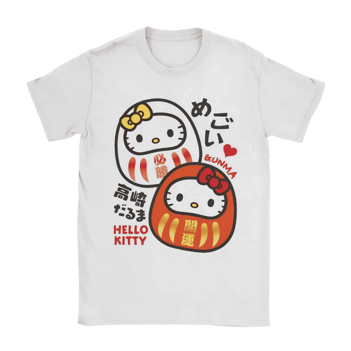 Hello Kitty Kawaii Daruma Dolls T-Shirt