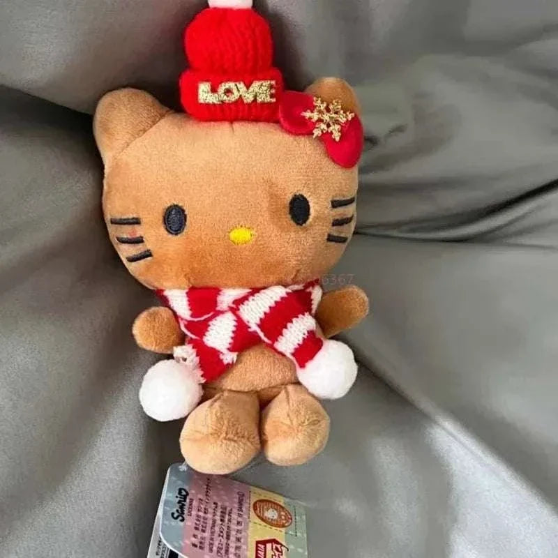 Hello Kitty Christmas Festive Plushie Keychain (10cm/4")