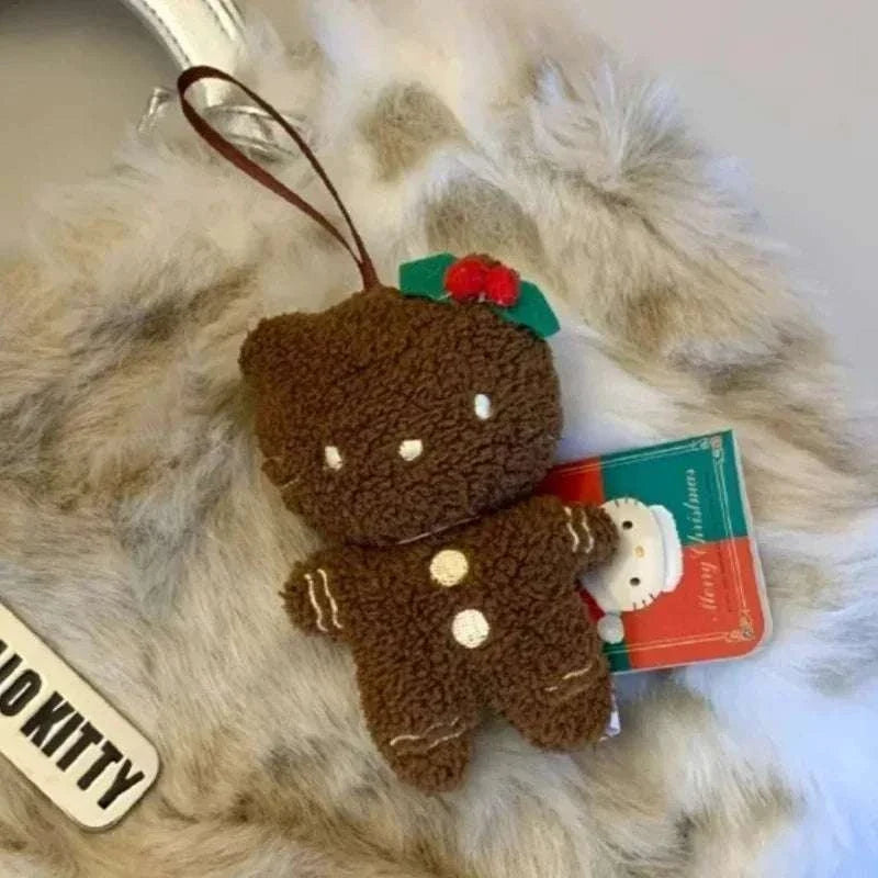 Hello Kitty Christmas Festive Plushie Keychain (10cm/4")