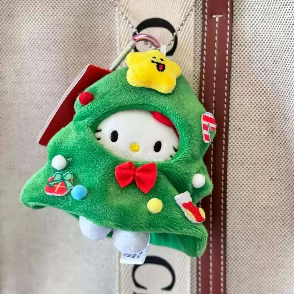 Hello Kitty Christmas Festive Plushie Keychain (10cm/4")