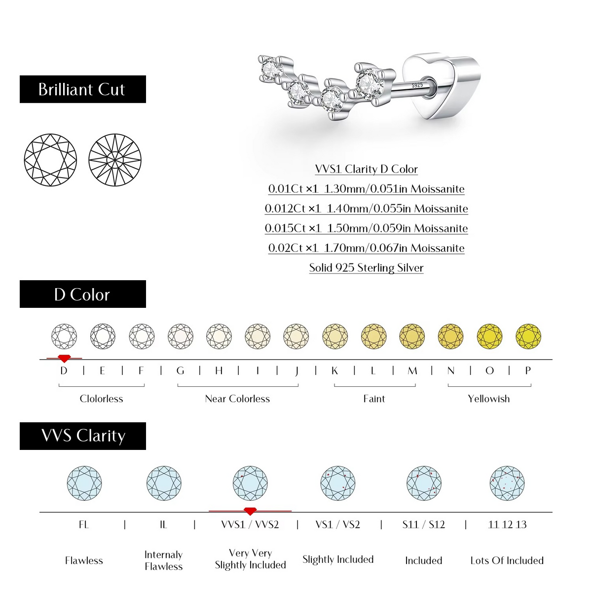 Sliver Simple Ear Studs